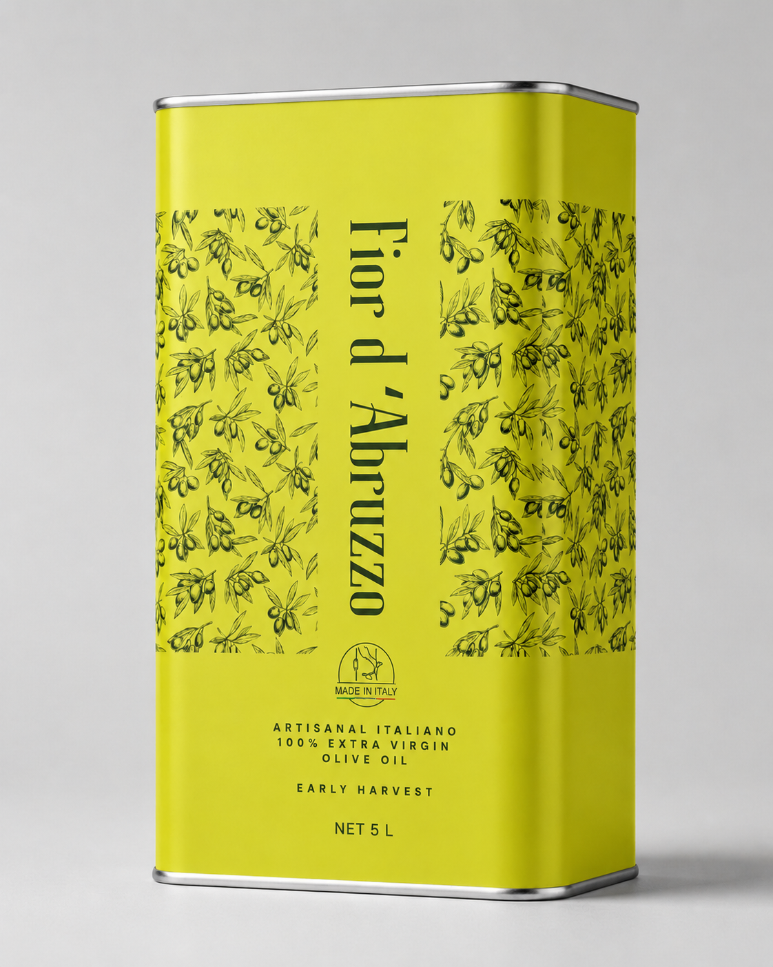 Fior d'Abruzzo 5 litre early harvest extra virgin olive oil tin
